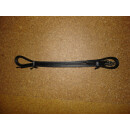 Esposita stirrup leathers, buckle hanger reinforced with nylon, black, 140cm / 150cm