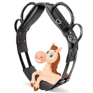 Esposita vaulting harness "Hobby" with leg loops and wide spine freedom