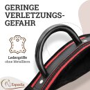 Esposita riding girth, volting girth with two leather handles - red