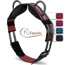 Esposita riding girth, riding help with two handles, red-black, size Cob