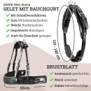 Esposita Einsp&auml;nnergeschirr "Anatomic" Schwarz Gr. Mini-Shetty