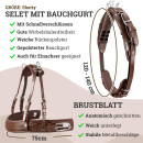 Einsp&auml;nnergeschirr &quot;Anatomic&quot; Braun Gr. Shetty