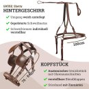 Esposita Einsp&auml;nnergeschirr &quot;Anatomic&quot; Braun Gr. Shetty