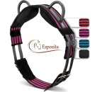 Esposita riding girth, volting girth with two leather handles - pink