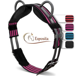 Esposita riding girth, volting girth with two leather handles - pink Pony
