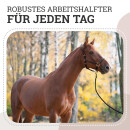 Lederhalfter &quot;Deluxe&quot; anatomisch Schoko Braun