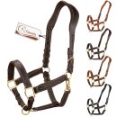 anatomic leather halter deluxe - brown full