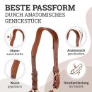 Esposita anatomisches Lederhalfter "Deluxe" - Cronic Braun Pony