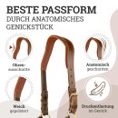 Lederhalfter &quot;Deluxe&quot; anatomisch Fettleder Braun
