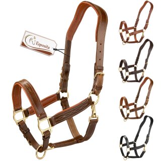 Esposita anatomisches Lederhalfter "Deluxe" -...