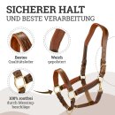 Esposita anatomisches Lederhalfter "Deluxe" - Fettleder Braun Full