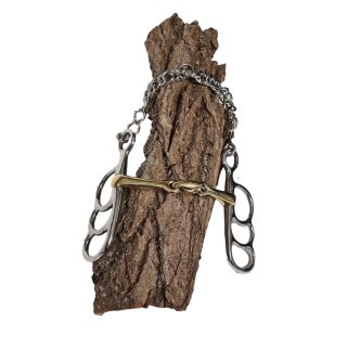 Esposita Postkandare, 3 Ringe, doppelt gebrochen, Messing 15,5cm