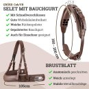Esposita Einsp&auml;nnergeschirr &quot;Pferdegl&uuml;ck&quot; Braun Gr. Cob