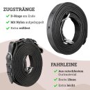 Esposita Einsp&auml;nnergeschirr "Pferdegl&uuml;ck" Schwarz, Braun unterlegt Gr. Full