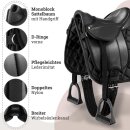 Esposita Shetty Sattel Set zum reiten f&uuml;r Kinder, geeignet f&uuml;r Shettys und Holzpferde Blau