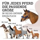 Esposita Halfter "Champion Edition" mit flauschigem Fell Navy/Rosegold Shetty