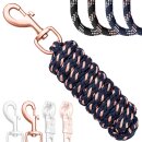 Esposita F&uuml;hrstrick, Anbindestrick Soft "Champion Edition" - Navy/Rosegold Snaphaken