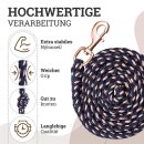 Esposita F&uuml;hrstrick, Anbindestrick Soft "Champion Edition" - Navy/Rosegold Snaphaken