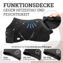 Esposita Airflow Outdoordecke f&uuml;r optimales Klima ohne Hitzestau 100% wasserdicht 135cm mit 300g F&uuml;llung Schwarz