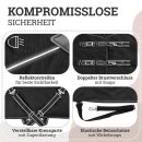 Esposita Airflow Outdoordecke f&uuml;r optimales Klima ohne Hitzestau 100% wasserdicht 135cm mit 300g F&uuml;llung Schwarz
