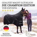 Esposita Airflow Outdoordecke f&uuml;r optimales Klima ohne Hitzestau 100% wasserdicht 135cm mit 300g F&uuml;llung Schwarz