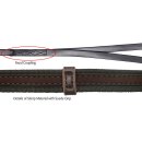 S-Grip Viersp&auml;nner Vorderleine mit festem Kreuzst&uuml;ck, schwarz/braun Cob