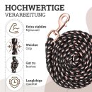 Esposita F&uuml;hrstrick, Anbindestrick Soft "Champion Edition" Schwarz/Rosegold Snaphaken