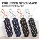 Esposita F&uuml;hrstrick, Anbindestrick Soft "Champion Edition" Schwarz/Rosegold Snaphaken