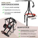 Esposita Einsp&auml;nnergeschirr &quot;Professional&quot; Schwarz-Rot Gr.  Full