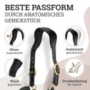Esposita Seil-Halfter "Ranch" mit rostfreien Messingbeschl&auml;gen Schwarz XFull / KB