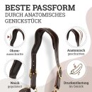 Seil-Halfter &quot;Ranch&quot; mit rostfreien Messingbeschl&auml;gen Braun