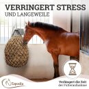 Esposita Heunetz mit Ringen und Karabinerhaken Schwarz mittel (5x5cm)