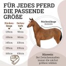 Abschwitzdecke "Champion Edition" Fleecedecke mit Fellkragen und Zierpaspel, Paradedecke, Showdecke Navy-Rosegold 165cm