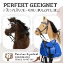 Esposita gebisslose Trense f&uuml;r Holzpferde Blau gro&szlig;