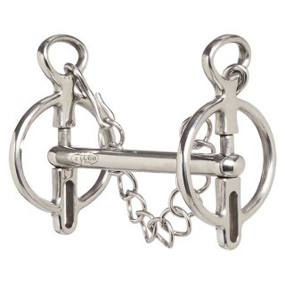 Zilco Liverpool Kandare - gerade Stange (1 Aufzug) 14,0cm