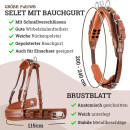 Einsp&auml;nnergeschirr &quot;Anatomic&quot; Cronic Braun