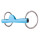 Trense Ring Snaffle flexible Flexi Port Blau