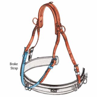 Halskoppelriemen für Zweispänner Brustblätter