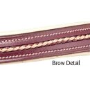 Zilco Oregon Plaited Brow Barcoo Zaumzeug Havanna