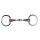 Eggbutt Snaffle Leder-Gebiss doppelt gebrochen