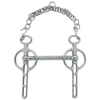 Liverpoolkandare Stangengebiss  2 /  3 - Slots  16,5 cm