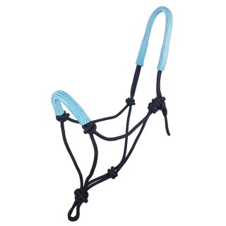 Zilco Knotenhalfter mit Nasenpolster Black/Sky