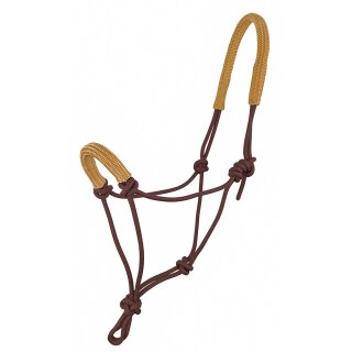 Gepolstertes Knotenhalfter Brown/Tan