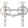 Liverpoolkandare 3 Schlüssellöcher Stange Messing 14mm 12,5 cm