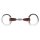 Eggbutt Snaffle Leder-Gebiss doppelt gebrochen 13,5cm