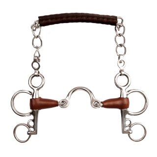 Metalab Pelham Moon Link Leder-Gebiss 13,5cm
