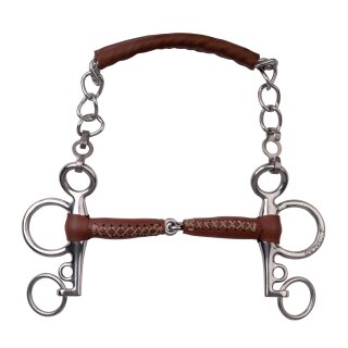 Metalab Pelham Pinchless Leder-Gebiss 12,5cm