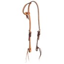 Zilco Rauhleder-Kopfstück mit Ziernähten, einohrig