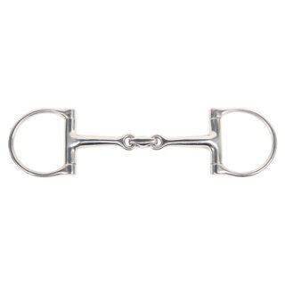 D-Ring Trense doppelt gebrochen Edelstahl 12,5 cm