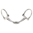 D-Ring Trense doppelt gebrochen Edelstahl 12,5 cm